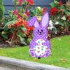Ostern Hofschild mit Erdspießen Acryl Tierform Rasendekorationen Stabile Ostergarten Außenbeschilderung mit Erdspießen für Terrasse