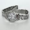Used [In operation] Polished Seiko SEIKO ladies watch radio solar good condition silver white dial s2383