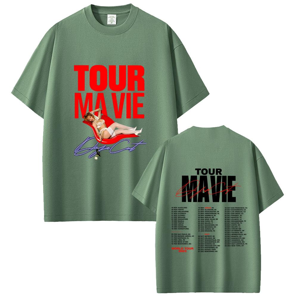 Rapper Doja Cat World Tour 2026 T-shirt Unisex Women Hip Hop Retro Oversized Streetwear Unisex Fashion Casual Soft Cotton T Shirts