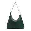 Borsa Tote da Donna in Vera Pelle Intrecciata a Mano in Pelle Bovina - Borsa a Spalla Versatile di Grande Capacità per il Pendolarismo