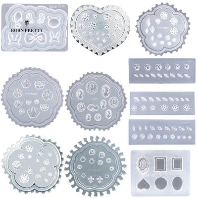 Nail Art Silicone Nails Ornaments Mold Leaves Flower DIY Craft Jewelry Decoration Accessories