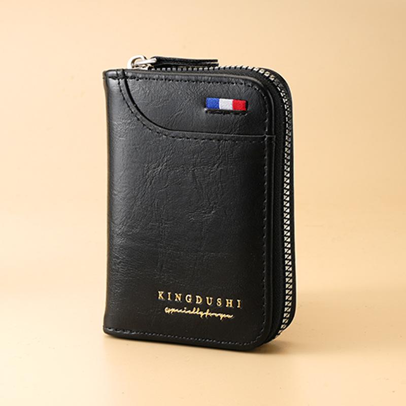 New Men'S Wallet Men'S Short Wallet Fashion Youth Wallet Large Capacity Multi-Card Wallet