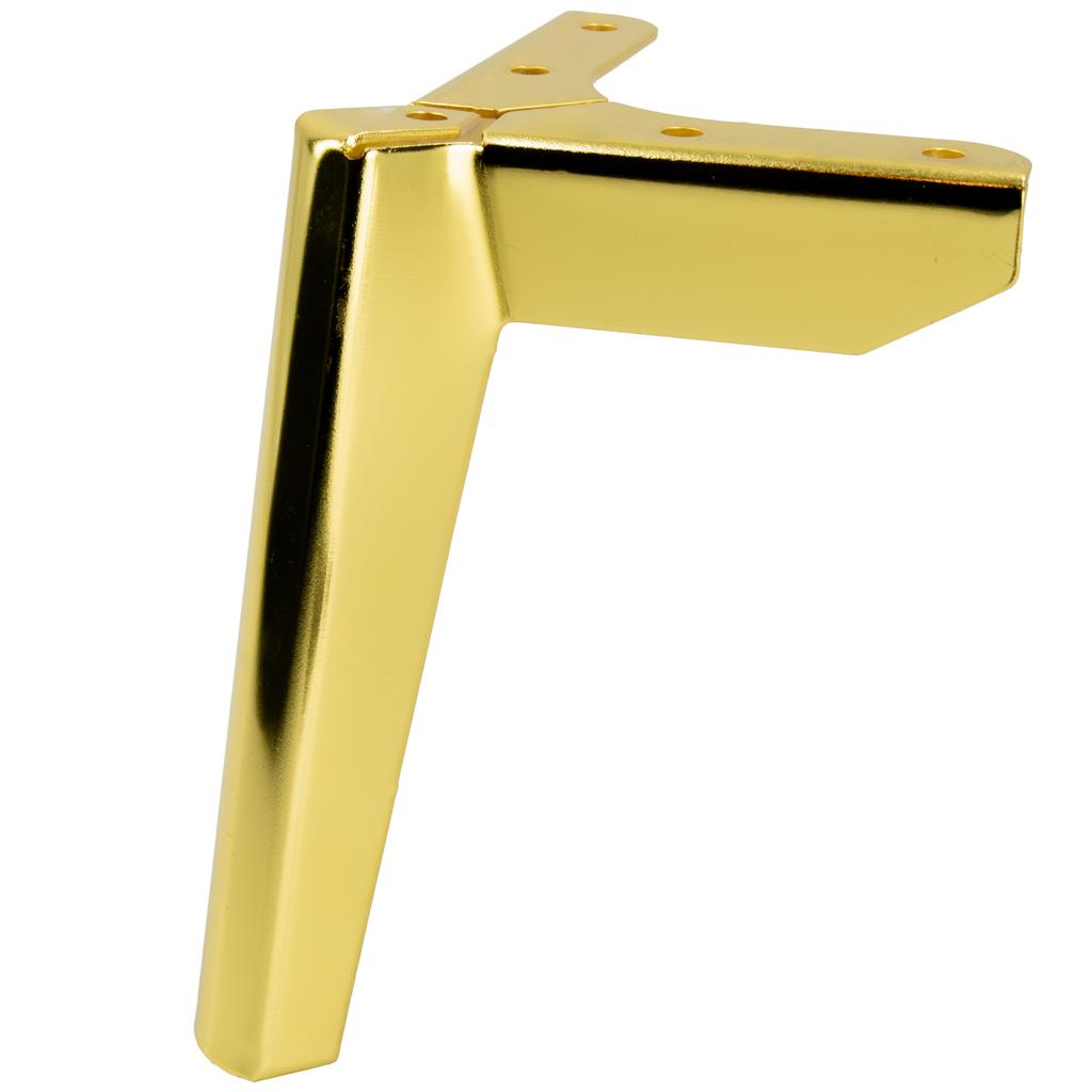 Anchor Loft furniture leg, gold chrome, height 15 cm