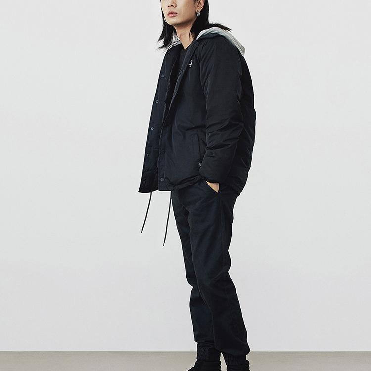 Vans Warm Fitted Single Button Jacket Men Jackets Black VN0A4URYBLK