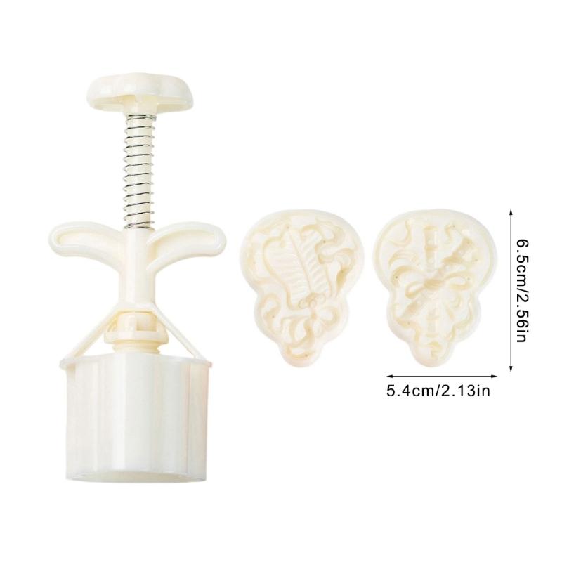 Cultural Autumn Festival Moon Cake Hand Press Molds With Gourd Shape DIY Baking Tool For Kitchen Artistries