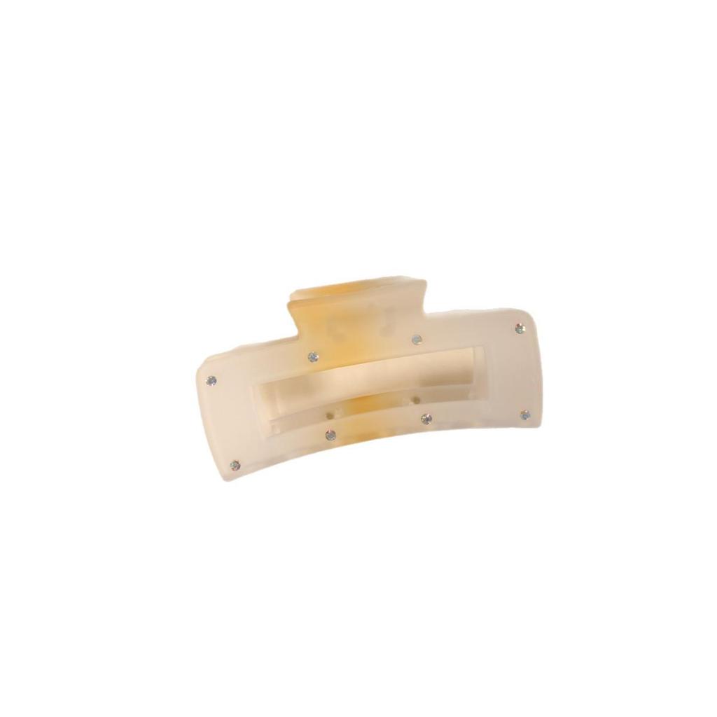 Verlaufende Mattierte Quadratische Jelly Haarspange - Damen Haaraccessoire