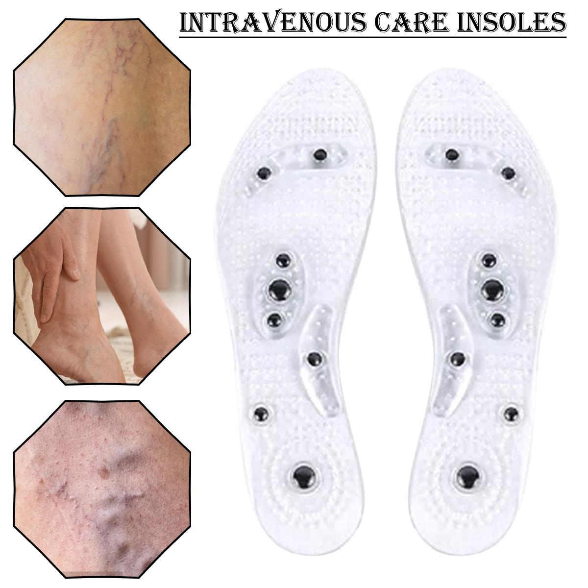 

PDTO 1 пара стельок для успокоения вен MagAcupoint, стельки для рефлексологии, подушка для облегчения варикозного расширения вен