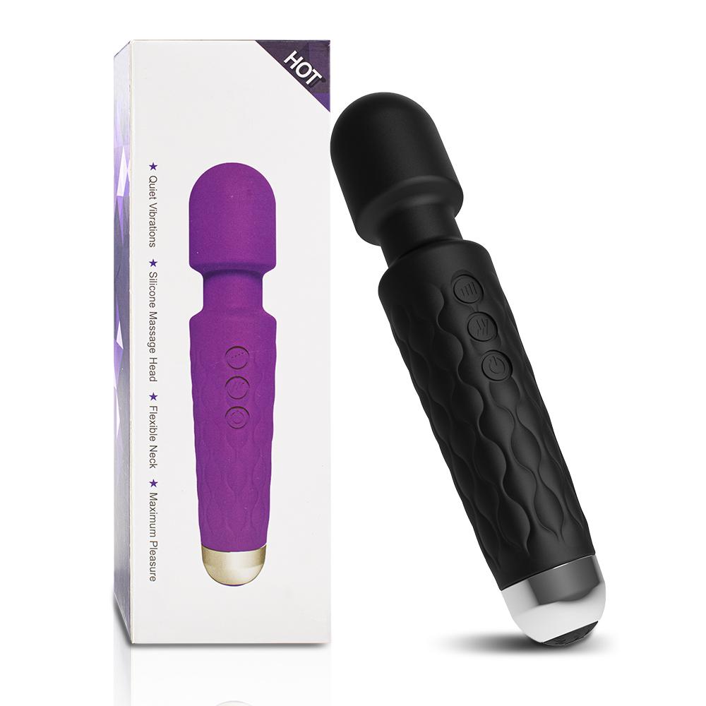 Powerful AV Vibrator Wand 20 Modes Clit Clitoris Stimulator Nipple G-spot Dildo Massager Female Masturbator Adult Sex Toys