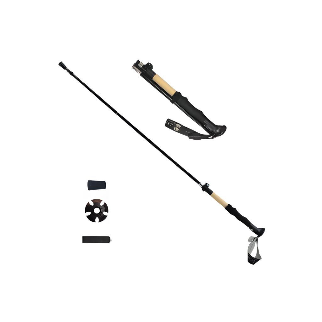 Easy To Carry 345g Travel Walking Stick With Aircraft Grade Aluminum Build And Complete Accessories Included