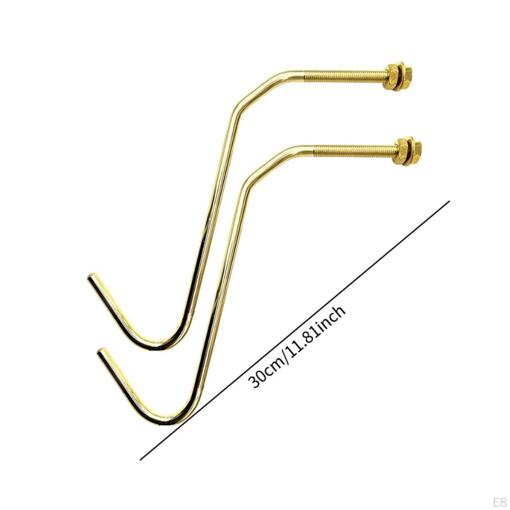 2 Piezas Ganchos para Tacos de Billar Snooker Puente Varilla Mesa de Billar