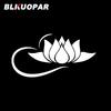 BLKUOPAR Yoga Lotus Flower Car Stickers ATV Personality Yin Yang Symbol Buddhism Decal Waterproof Scratch-Proof Car Accessories
