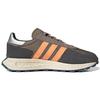adidas Originals Retropy E5 Leather Comfortable Trendy Slip-Resistant Durable Lightweight Low-Top Casual Shoes Unisex Casual Shoes Gray Orange IE1539