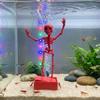 with Suction Base Dancing Skeleton Aquarium Bubbler Wiggling Skeleton Ornament  Aquatic Landscaping