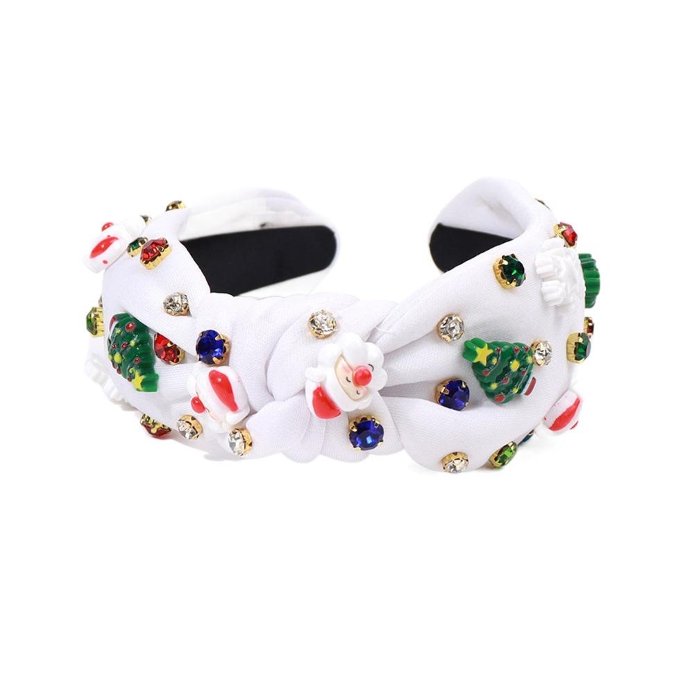 Bow Christmas Hairband Snowflake Party Cosplay Props Soft Snowman Creative Hair Hoop  Festival