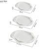 Pure White Water Ripple Ceramic Dining Plate Restaurant Creative Dessert Plate Pasta Plate Snack Plates Specialty Tableware