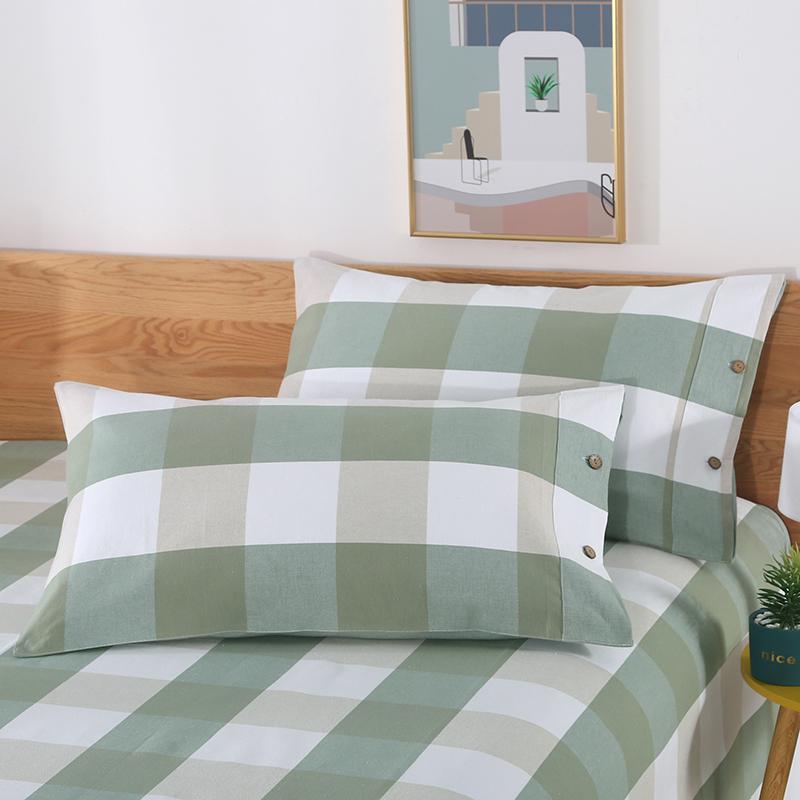 Pair of Thickened Pure Cotton Pillowcases, 48cm X 74cm - 2024 New Style