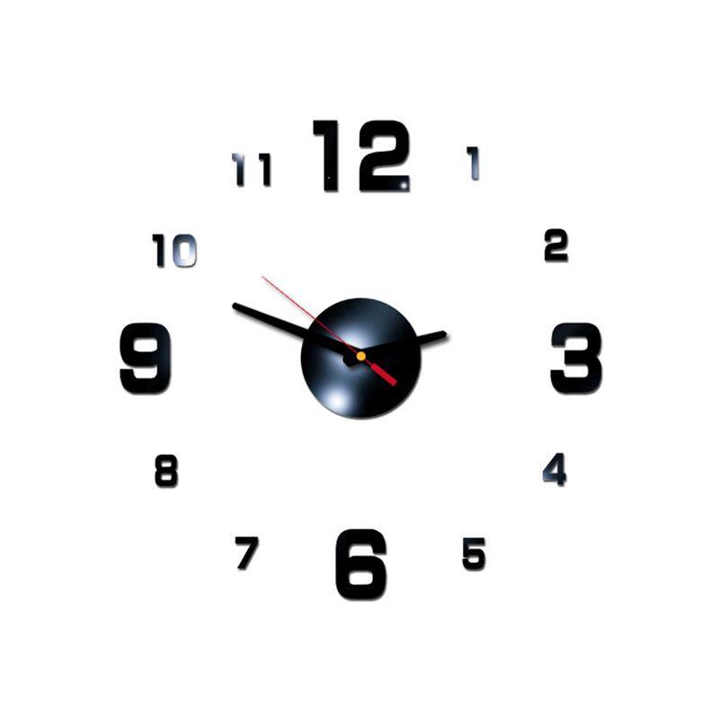 Elegant 3d Diy Acrylic Digital Wall Clock For Creative Home Living Room Decoration