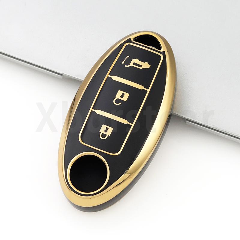 3 Buttons For Nissan Qashqai Juke J10 J11 X-Trail T32 T31 Kicks Tiida Pathfinder Note TPU Car Remote Key Case Cover Shell Fob