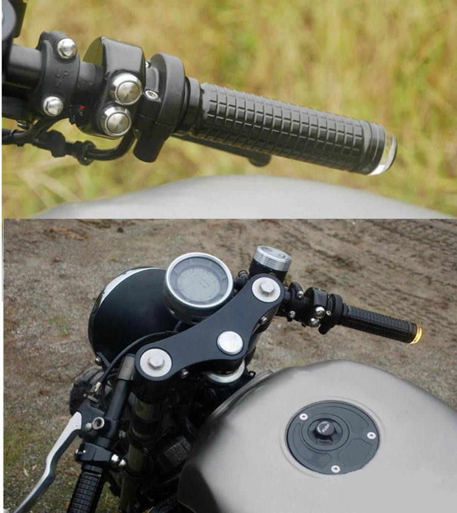 Universal 25mm 1" CNC Momentary Switch CNC Aluminium Alloy Switch Motorcycle Cafe Race Handle Grips Reset Buttons For Honda Yamaha Suzuki