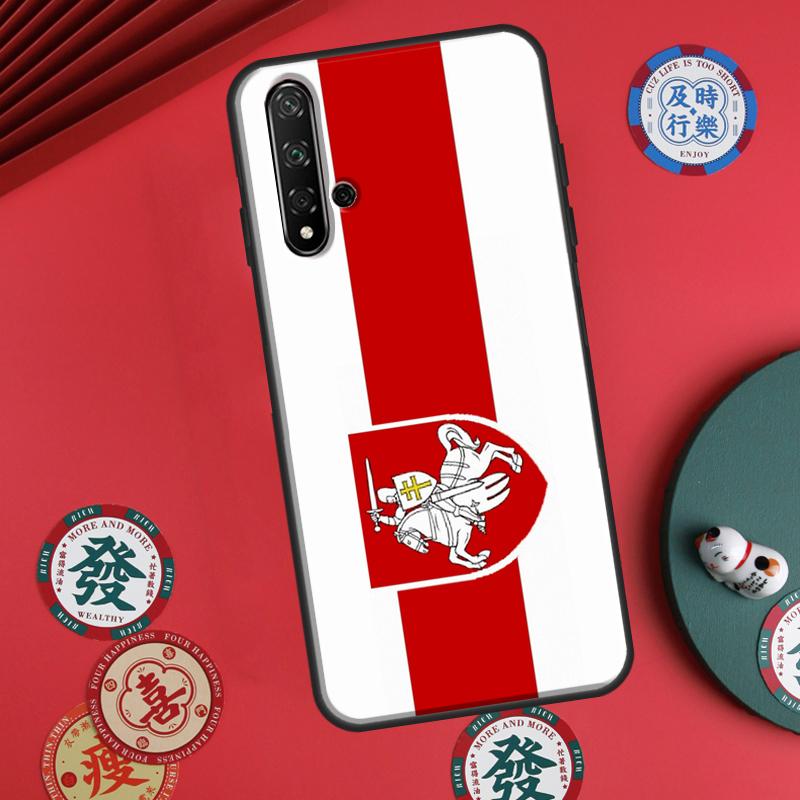 Belarus Flag Coat of Arms For Huawei P60 Pro P30 P40 Lite Nova 7i 8i 11i 12i 12s 10 9 SE Y90 Y60 Y70 Y72 Y61 Y91 Case