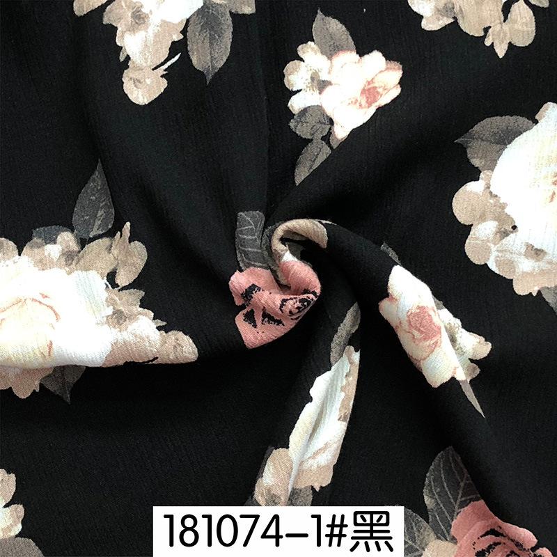 100cm*130cm  Flower Rayon Fabric Soft Viscose Material For Dress Shirt Little broken rose summer vacation tissus costura