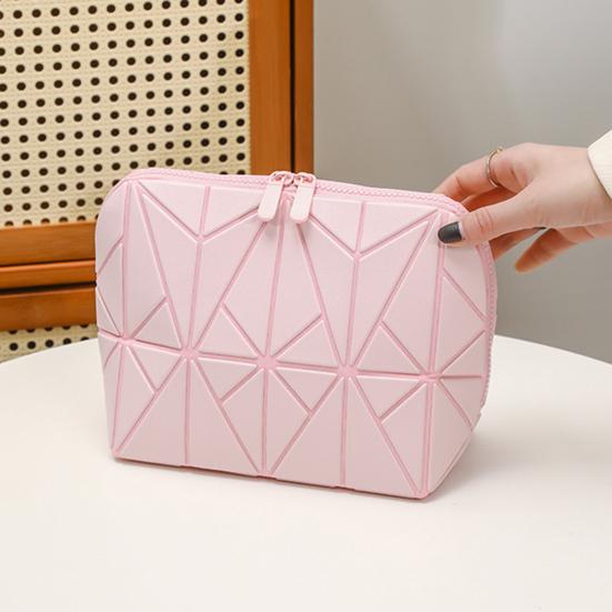 Borsa Cosmetica Impermeabile Verticale Borsa da Toilette Pieghevole Organizer da Viaggio Multi-Tasca per Skincare Articoli da Toeletta Strumenti di Bellezza e Essenziali
