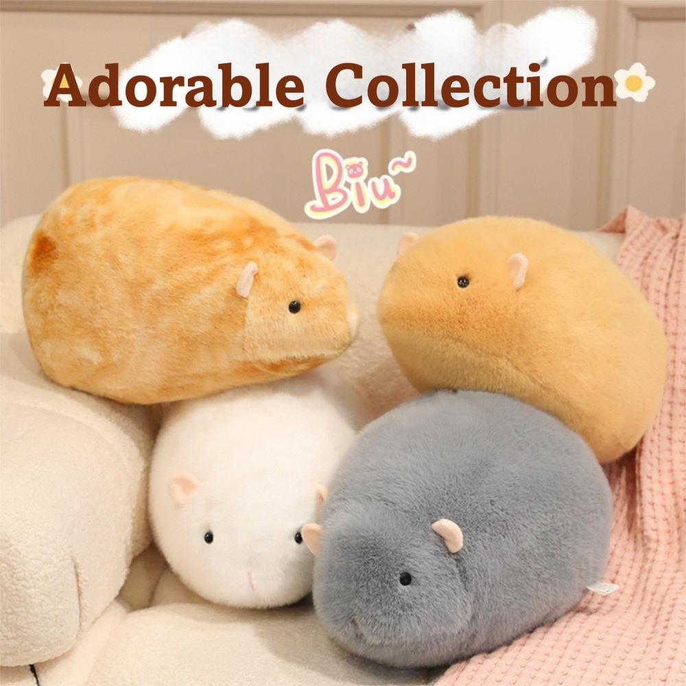 Soft Stuffed Cartoon Animal Doll Plush Stuffed Pillow Toy Hamster Plush Toy  for Birthday Gifts