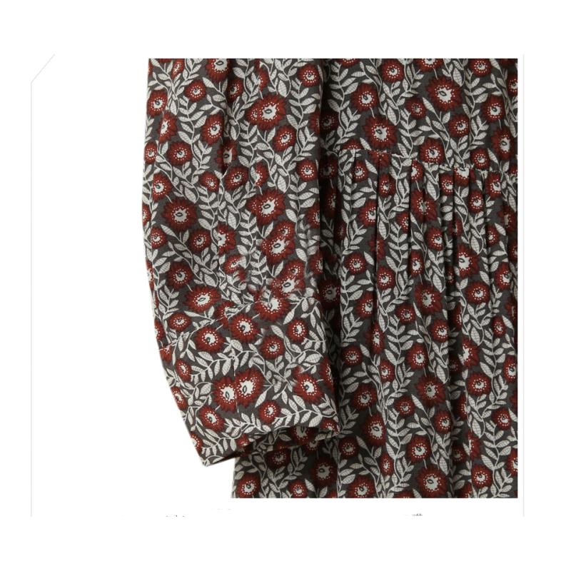 Tooxika Autumn New Women's Clothing Large Size Floral Dress Women's Long Sleeve Loose Bottoming Skirt