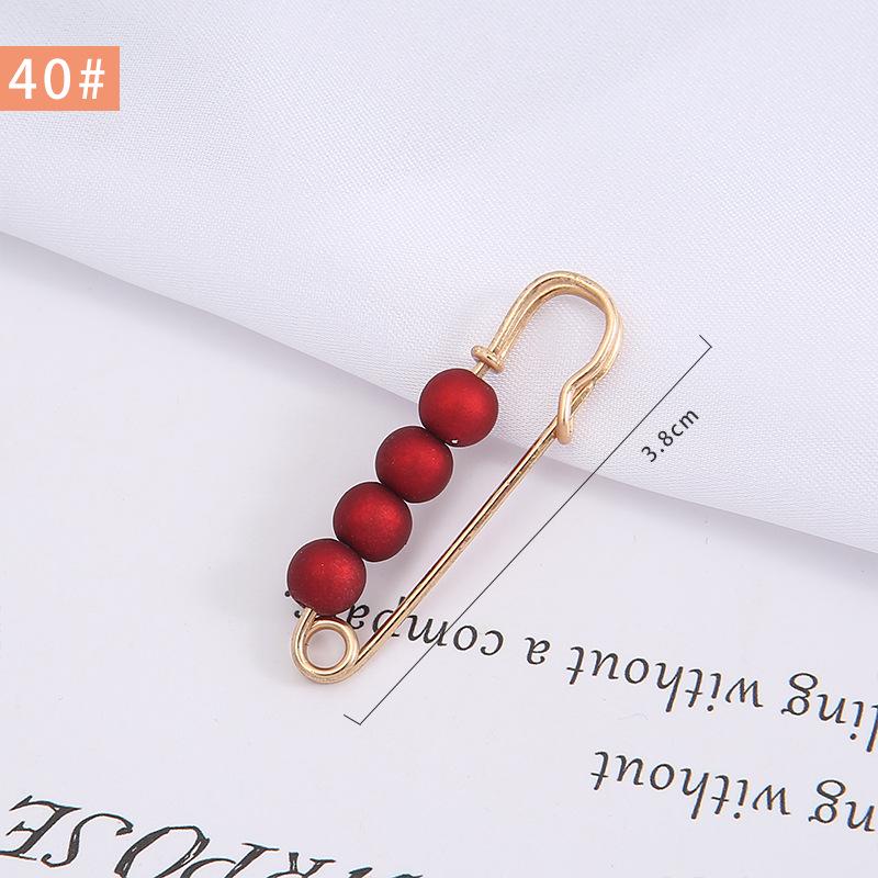 Pearl Anti-Exposure Brooch: Women's Waist-Cinching Pin & Clothing Decoration