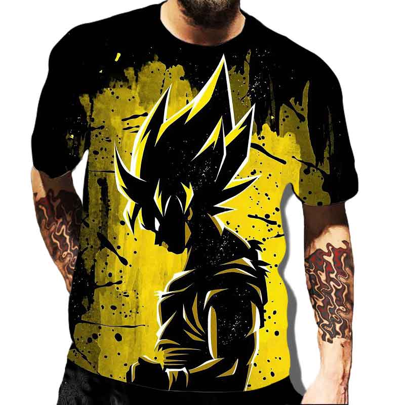 Men Clothes Dragon Ball Z T-shirt Oversized T Shirt Anime Dragon Ball T-shirts Son Goku Tops Super Saiyan Tee Boys Clothing
