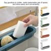 Sink Storage Shelf Hollow Sponge Drain Holder Rack Adjustable Plastic Kitchen Organizer