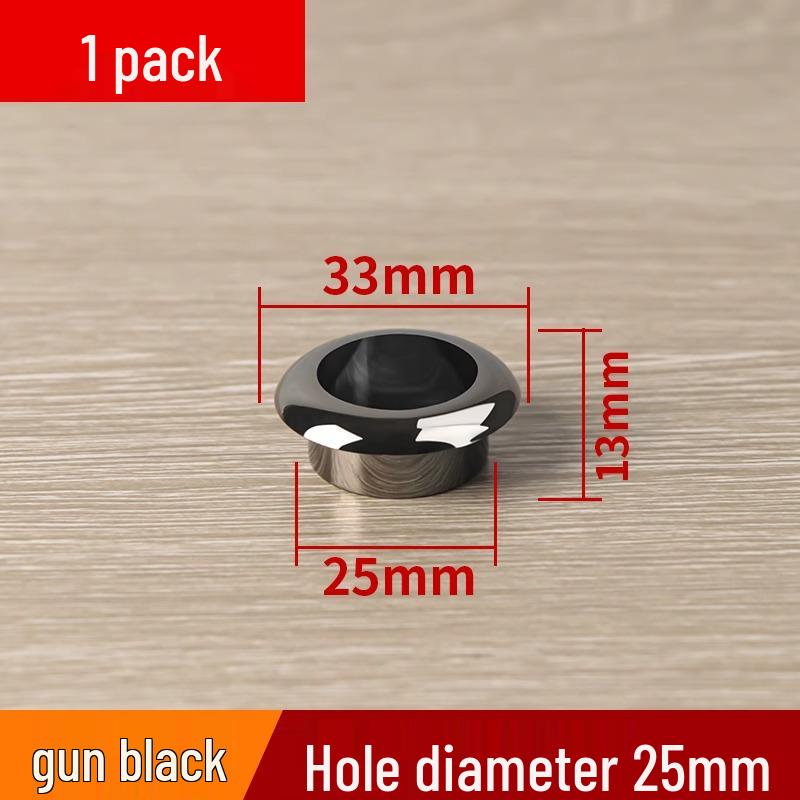 Round Plastic Desk Grommet Cover for Cable Management