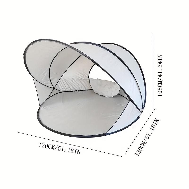 1pc Automatic Pop-Up Tent, 1-Second Quick Open, Extra Large Breathable Sunshade Park Camping Shelter for 3-4 People