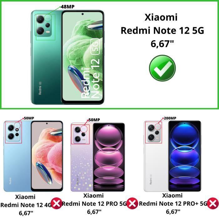 Case for Xiaomi Redmi Note 12 5G - Phonillico® - Shockproof - Flexible TPU - Transparent - Reinforced Protection