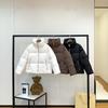 New stand-up collar short down jacket women's white goose down warm commuter jacket loose version bread jacket