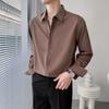 Men's Wind-Free Ice Silk Long-Sleeve Casual Shirt - Lightweight, Wrinkle-Resistant, Stylish Summer Top