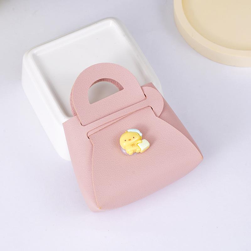 Cartoon Gelbe Enten-Greifautomaten-Schlüsselanhänger Macaron-Anhänger Münzbeutel Tasche