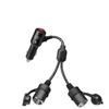 Car Cigarette Lighter Splitter Cable With On Off Switch 1 To 2 1 To 3 Power Adapter High Power Socket For Auto Electronic Device