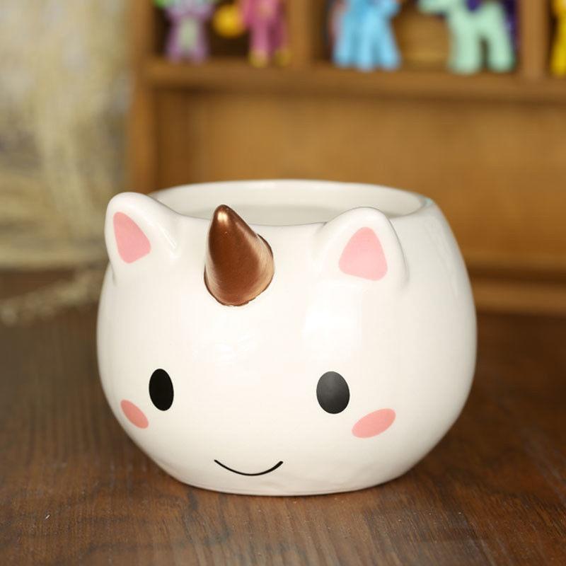 High-temperature Resistant Cartoon Unicorn Ceramic Mug Perfect For Milk And Coffee