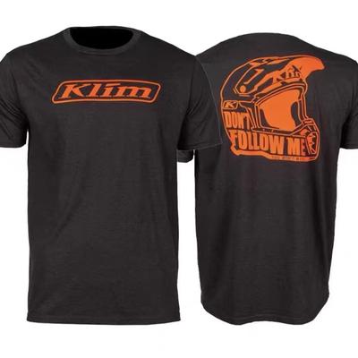 OrangeLAB Klim Motorcycle Rider Short T Men's and Women's Summer Outdoor Stretch Breathable Short Sleeve T-shirt