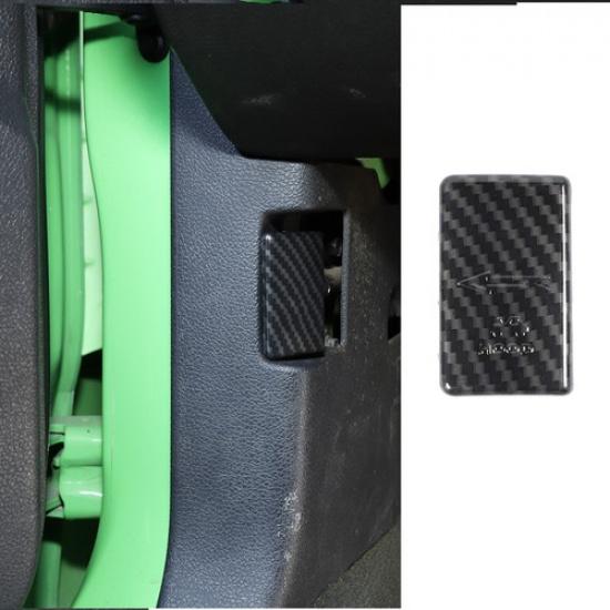 Panel przycisku przełącznika maski silnika z włókna węglowego Dekoracja do Ford Mustang 2010-14