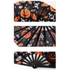 Portable 33cm Plastic Kung Fu Fan Themed Party Accessory Halloween Decoration Durable Reusable