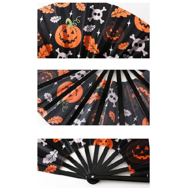 Portable 33cm Plastic Kung Fu Fan Themed Party Accessory Halloween Decoration Durable Reusable
