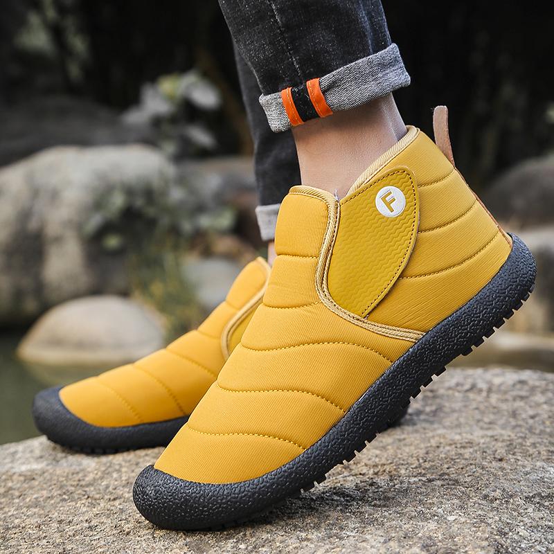 Fashion Explosive men's waterproof snow boots large size outdoor leisure comfortable hiking boots non-slip wear-resistant men's boots