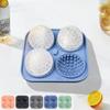Funnel Type Lid Ice Cube Tray 4 Compartments Chocolate Mold Golf Ball Ice Mold  Cocktails
