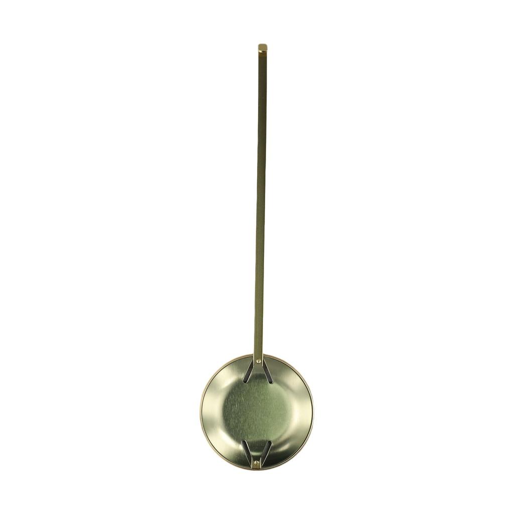 Brass Wall Clock Pendulum with Dynamic Swinging Motion and Gold Finish