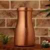 Copper Bedroom Jar with Inbuilt Glass | Carving Design | Handcrafted, Leakproof, Jointless | Ayurvedic Benefits, Antioxidant Properties | 1200 Ml