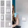 Home Decoration Wall Plate Cover Bling Plug Outlet Switch Panel Sticker Rhinestones Socket Frame