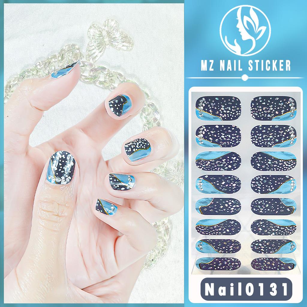 Nail16 Refers To Stereoscopic White Ultra Thin Non-trace Gel Nail Oil Film Popular Color Temperament Sweet Cool Wind Nail Art Sticker