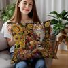 1/4pcs Artistic Cat-Printed Pillowcases Sofa cushion cover home bedroom room decoration